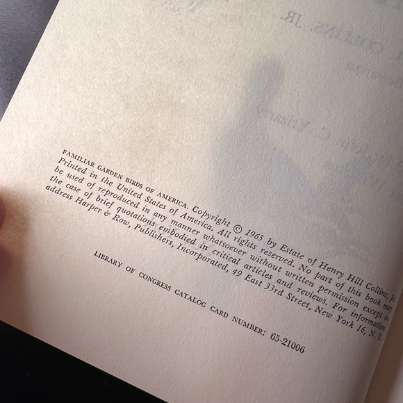 Vintage 1st Edition 1965 Book “Familiar Garden Birds of America”, Bird Watching - Picture 7 of 9